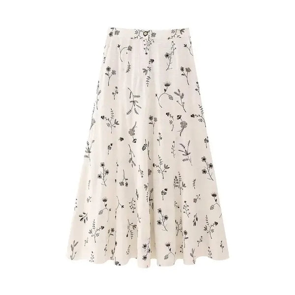 Summer Skirt Suits Crop Vest+Drawstring